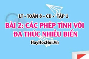 Các phép toán với đa thức nhiều biến? cách chia đa thức cho đơn thức? Toán 8 bài 2 [b2c1cd1]